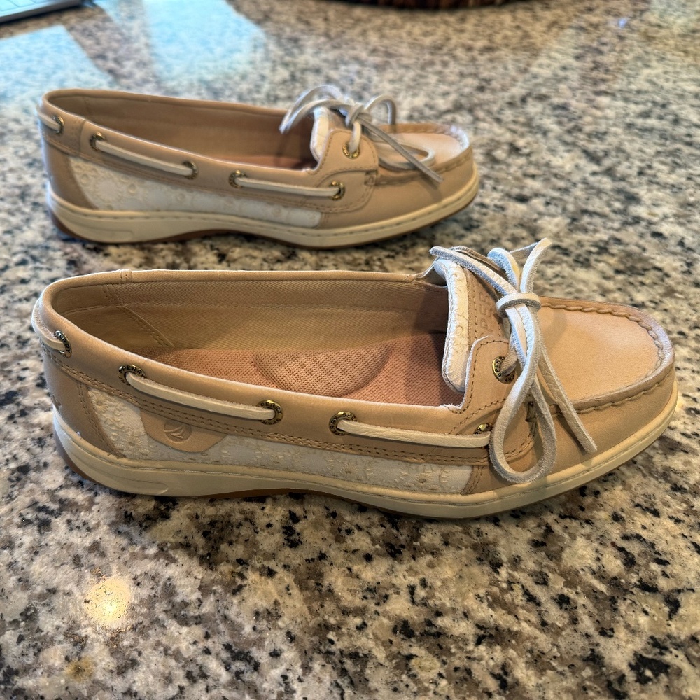 Sperry Angelfish 1 Eye Boat Shoes Light Pink - 7